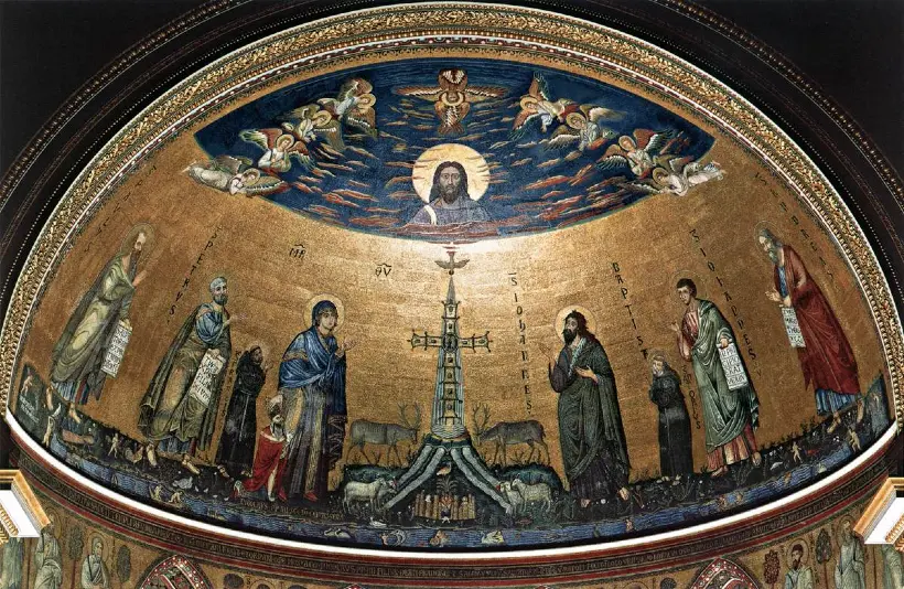 Golden Mosaics in San Giovanni in Laterano’s Apse